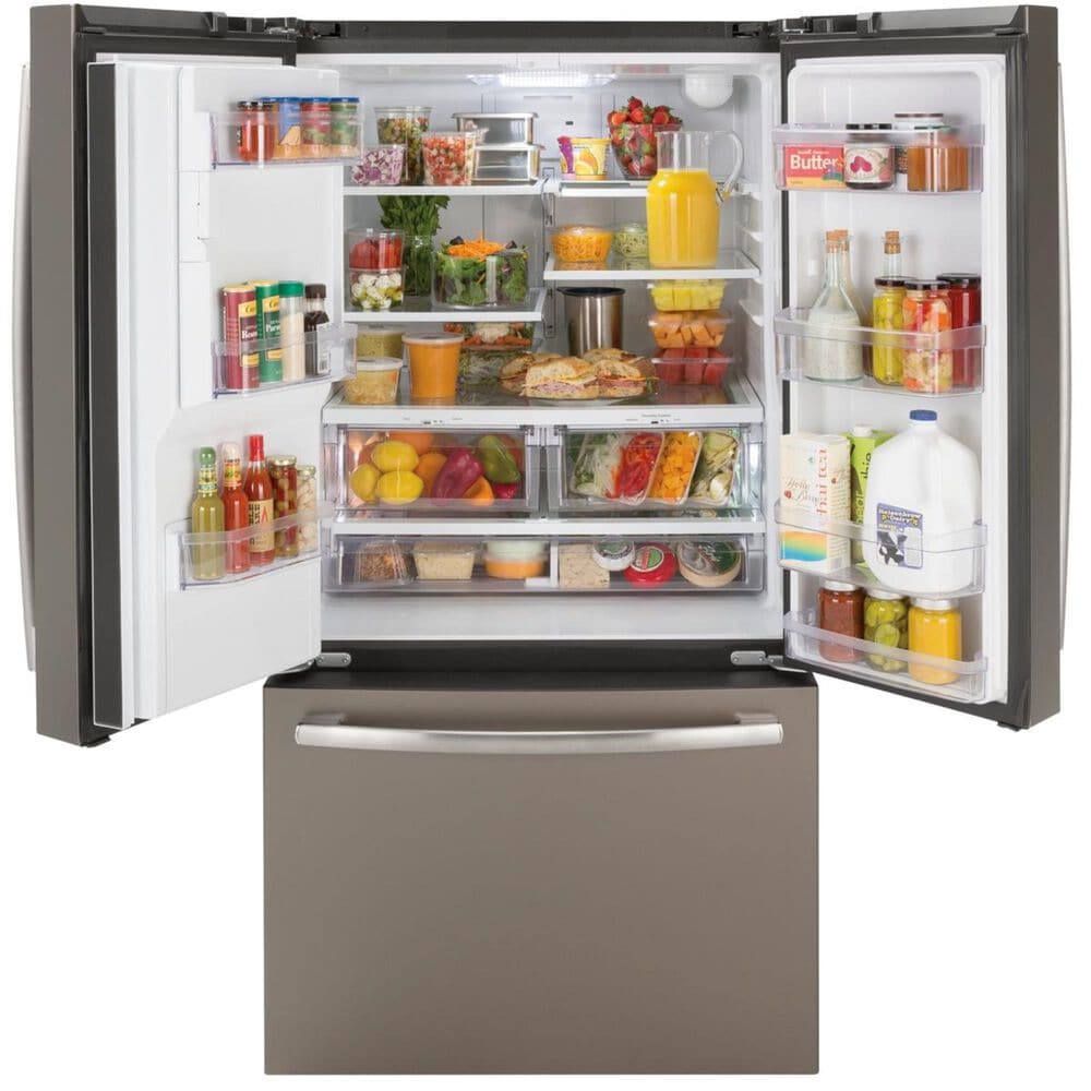 GE Appliances 25.6 Cu. Ft. French Door Refrigerator Energy Star in Slate, , large