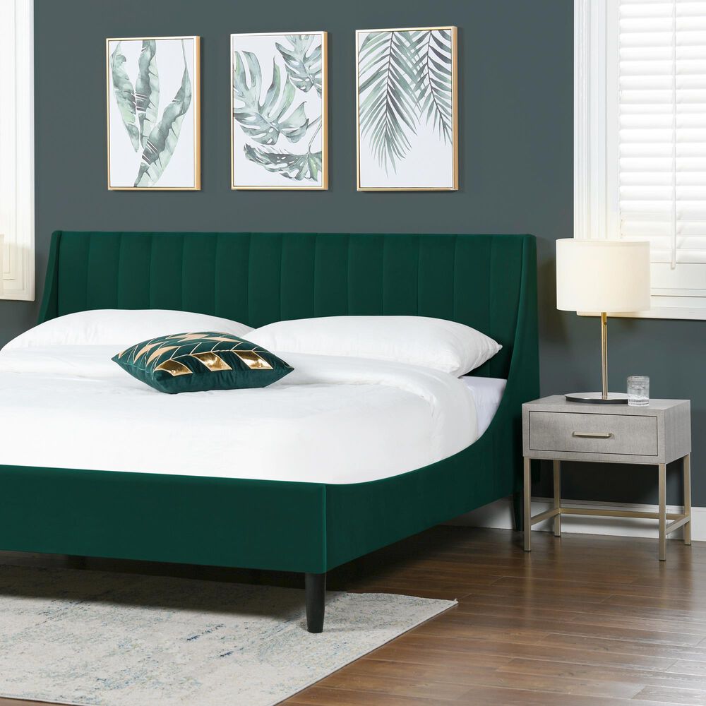 Jennifer Taylor Home Aspen King Platform Bed in Evergreen, , large