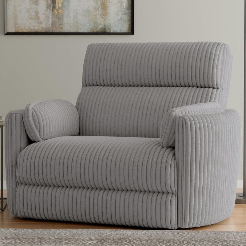 Simeon Collection Power Glider Recliner in Mega Grey