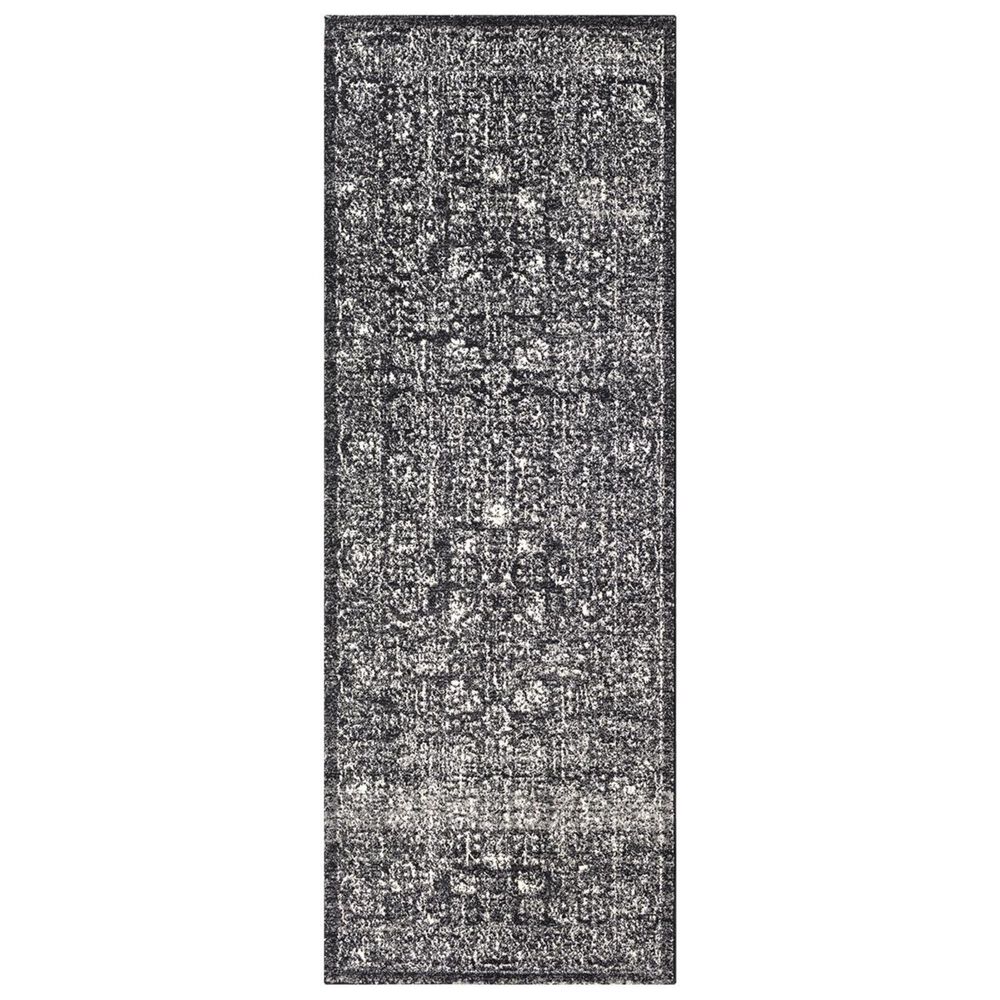 Surya Harput HAP-1028 2"7" x 7"3" Black, Light Gray and Charcoal Runner, , large