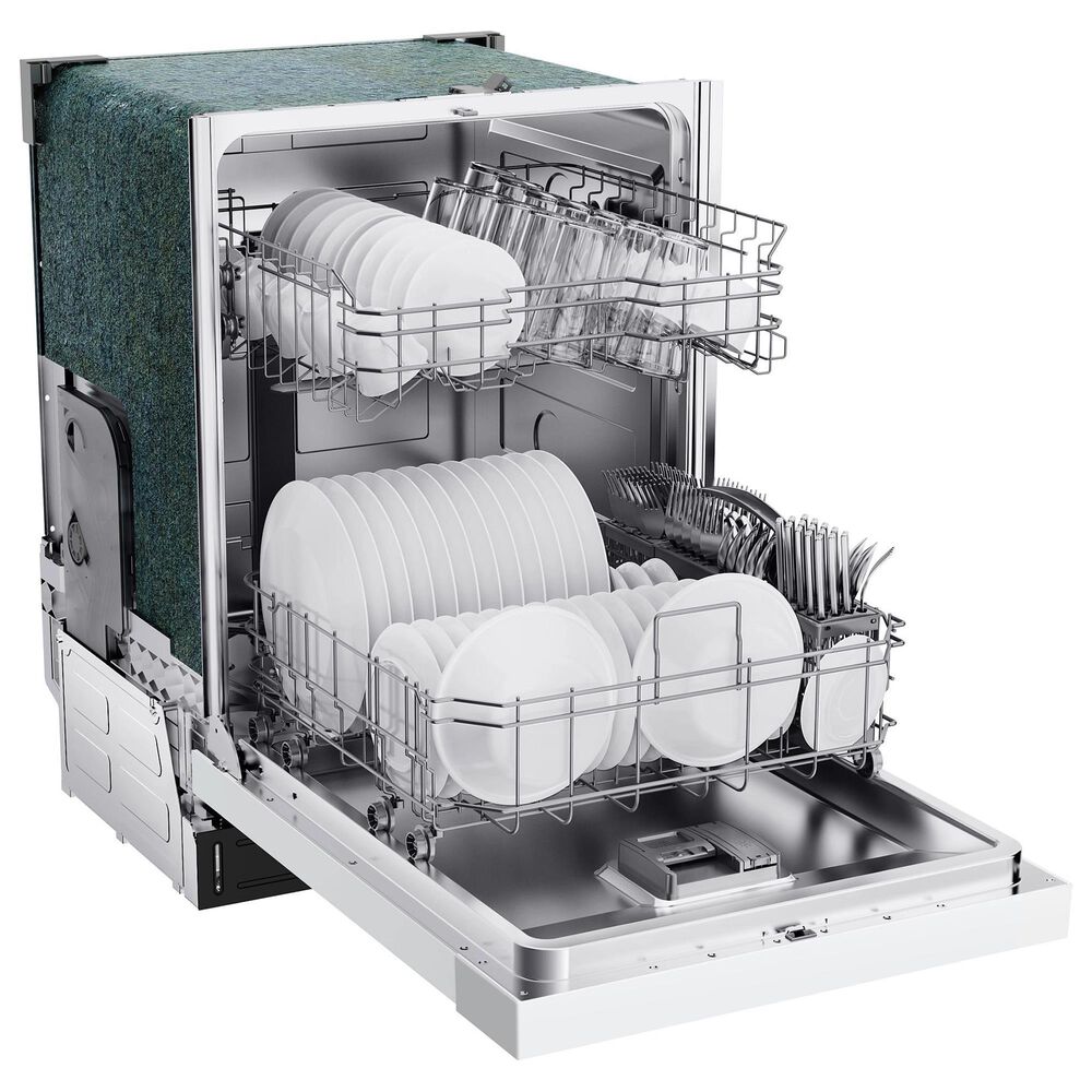 Midea 24" Built-In Front Control Dishwasher in White, , large