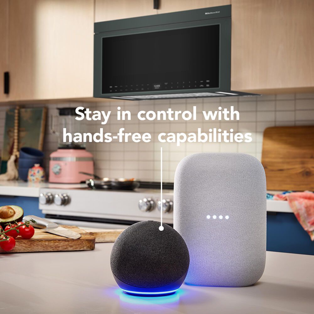 KitchenAid 1.1 Cu. Ft. Multifunction Over-the-Range Microwave Oven with Flush Built-In Design in Juniper, , large