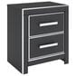 Ashley Zuraleus Queen Upholstered Panel Storage Bed with Two Nightstands in Matte Black, , large