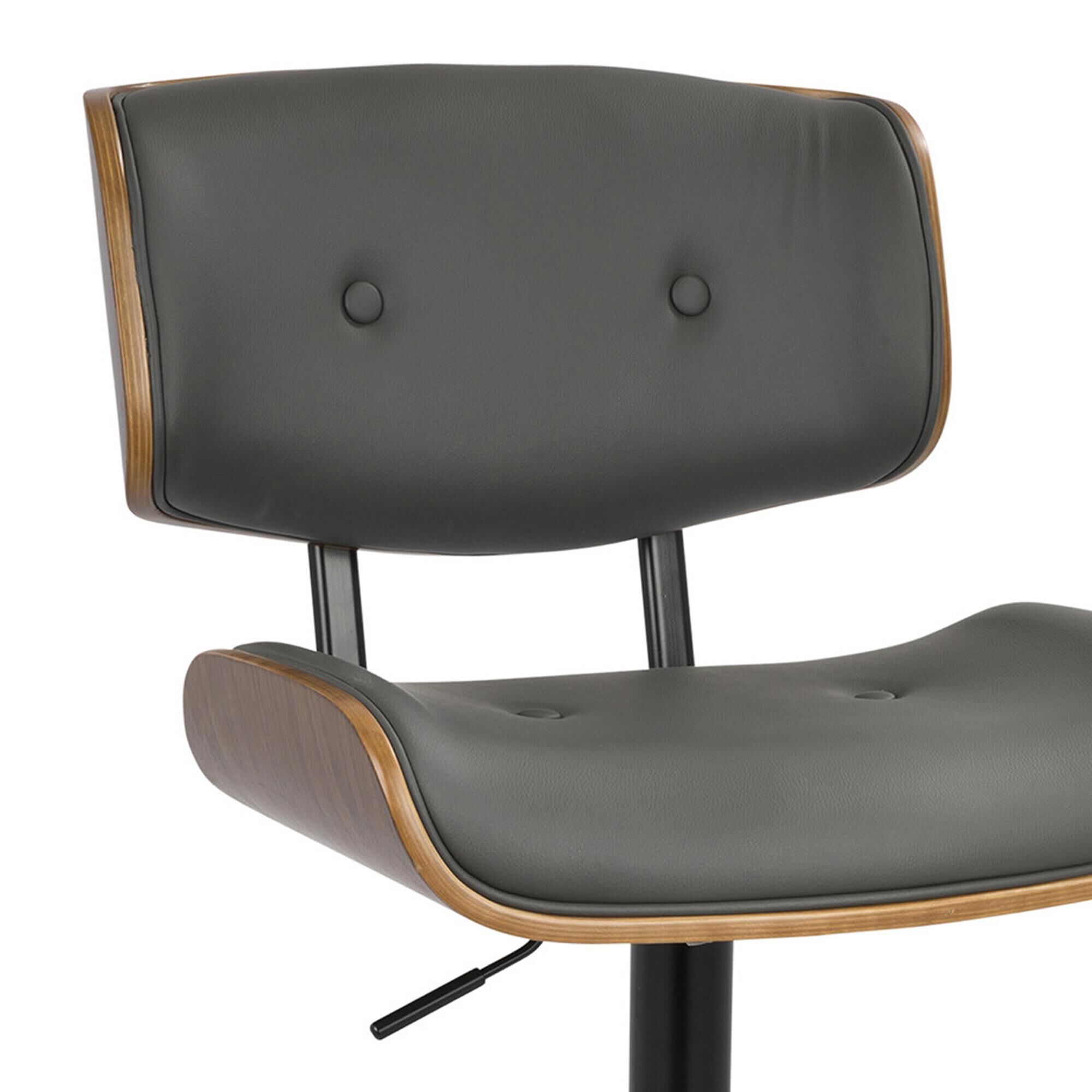 Lumisource lombardi walnut deals and adjustable office chair
