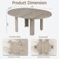 GARVEE 47" Dining Table with Leaf Storage in Gray - Table Only, , large