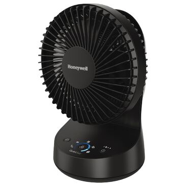 Honeywell Series QuietSet 5 Oscillating Table Fan in Black, , large