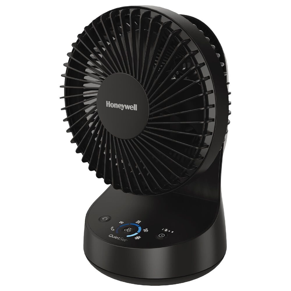 Honeywell Series QuietSet 5 Oscillating Table Fan in Black, , large