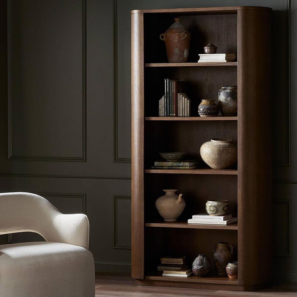 Four Hands Bolton Pilar Bookcase in Almond Oak, , large