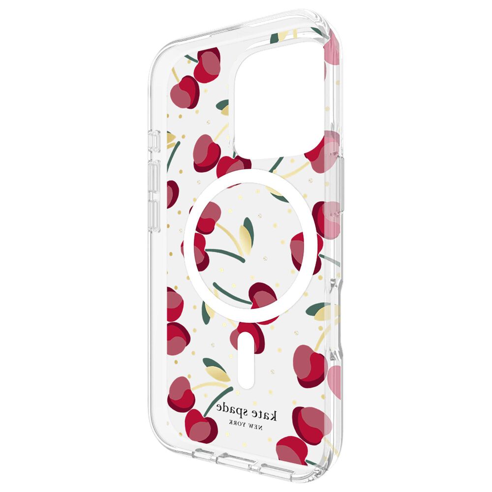 Kate Spade Protective MagSafe Case for Apple iPhone 16 Pro in Cherry Dot, , large