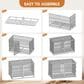 HOMLUX 61" Extra Large Heavy Duty Metal Dog Crate for Large Dogs in Black, , large