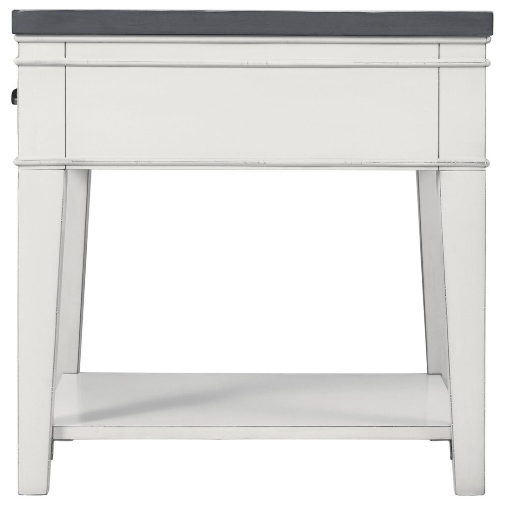 Martin Svensson Home Del Mar End Table in Antique White/Grey, , large