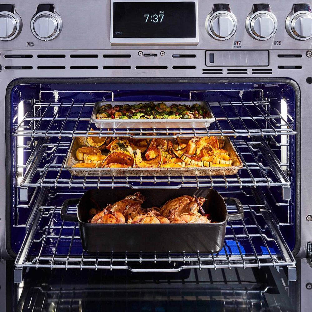 Signature Kitchen Suite 36&quot; Dual-Fuel Pro Range with Sous Vide in Stainless Steel, , large