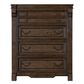 Sasha Lee Grand Teton 5 Piece Queen Bedroom Set in Warm Brown Oak, , large
