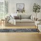 Nourison Garden Oasis GOA02 Navy 2" x 8" Indoor/Outdoor Runner, , large