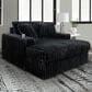 Ashley Midnight-Madness Oversized Chaise in Onyx, , large