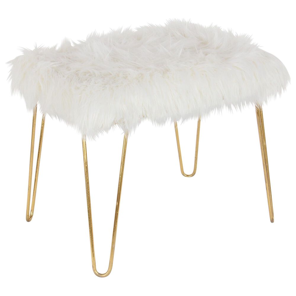 Maple and Jade Modern Stool in Gold, , large