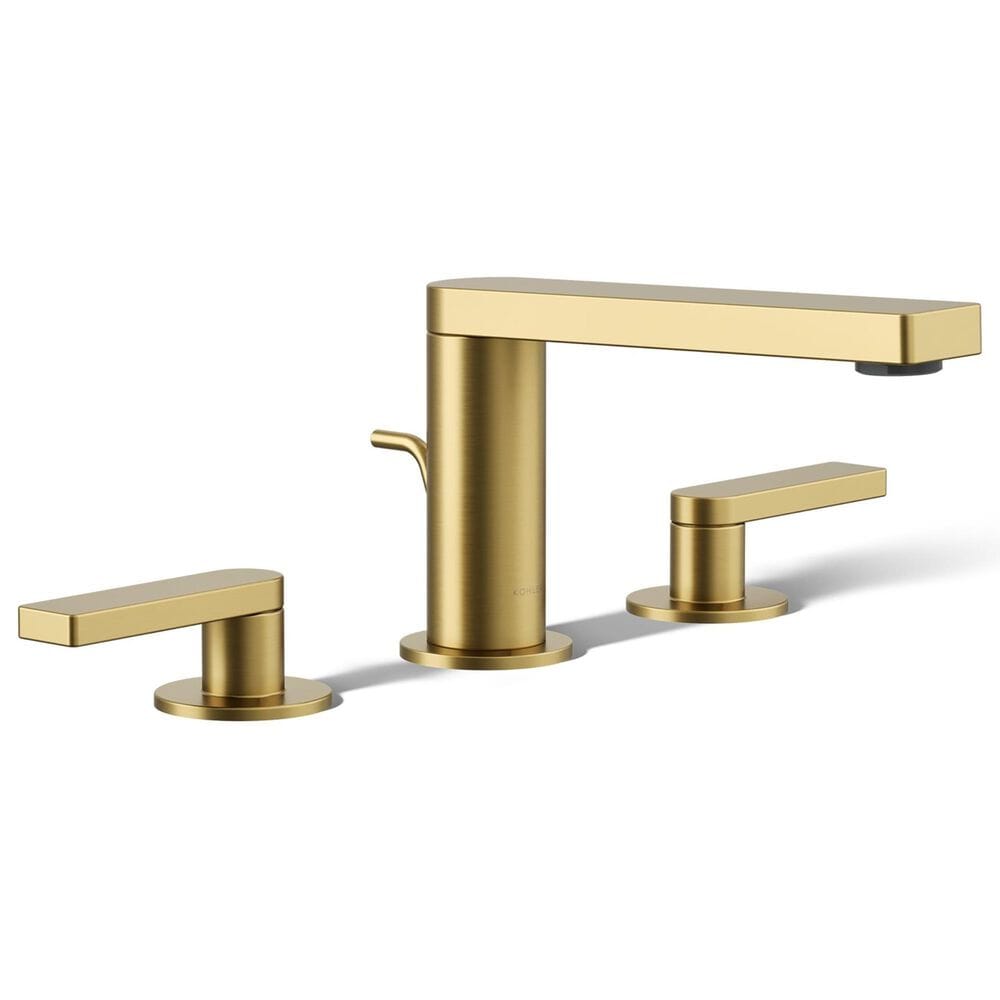 Kohler Composed Widespread Bathroom Sink Faucet in Vibrant Brushed Moderne Brass, , large