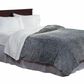 Timberlake Floral Etched Fleece Blanket with Sherpa, , large