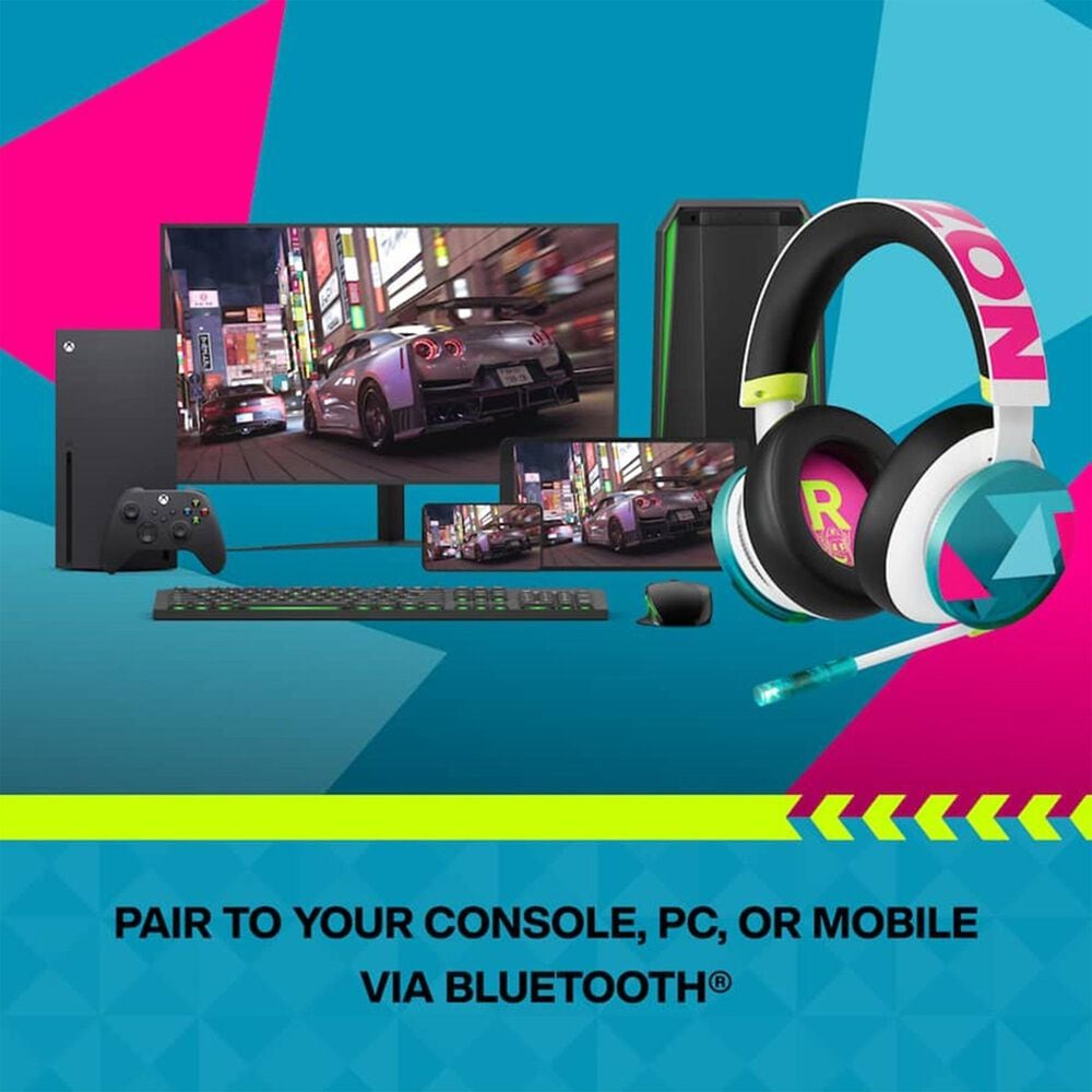 Microsoft Microsoft Xbox Wireless Headset - Forza Horizon 6 Limited Edition - for Xbox Series X|S, Xbox One, PCs, and Cloud-Enabled Devices - Multicolor, , large