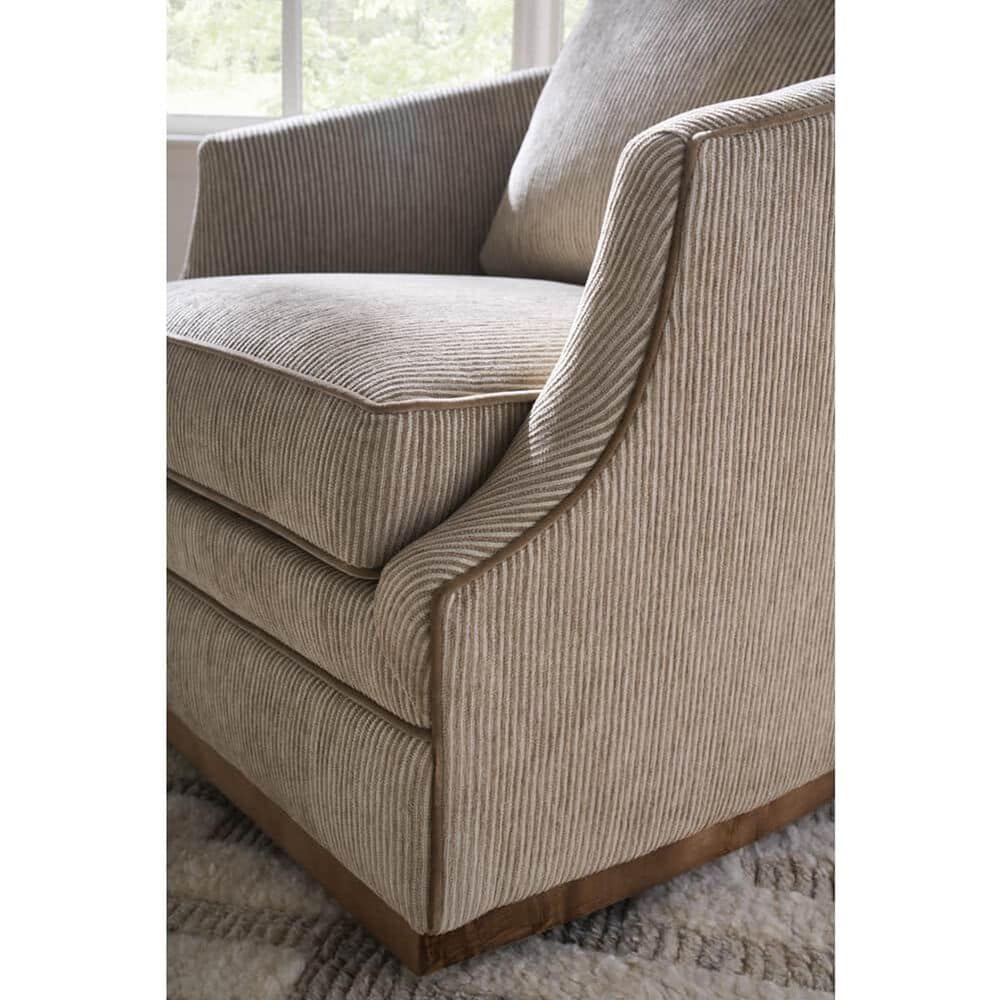 Rowe Furniture Emmerson Swivel Chair in Straw and Nugget, , large