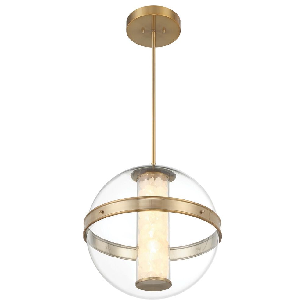 Minka-Lavery Divinely 16.63" Pendant with Clear Shade in Celeste Brass, , large