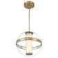 Minka-Lavery Divinely 16.63" Pendant with Clear Shade in Celeste Brass, , large