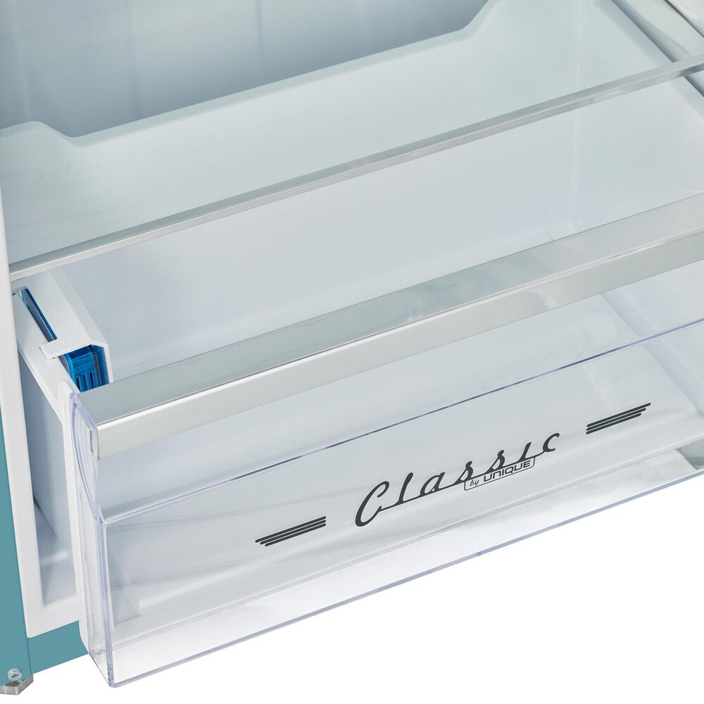 Unique Appliances Classic Retro 7.5 Cu. Ft Top Freezer Refrigerator in Ocean Mist Turquoise, , large