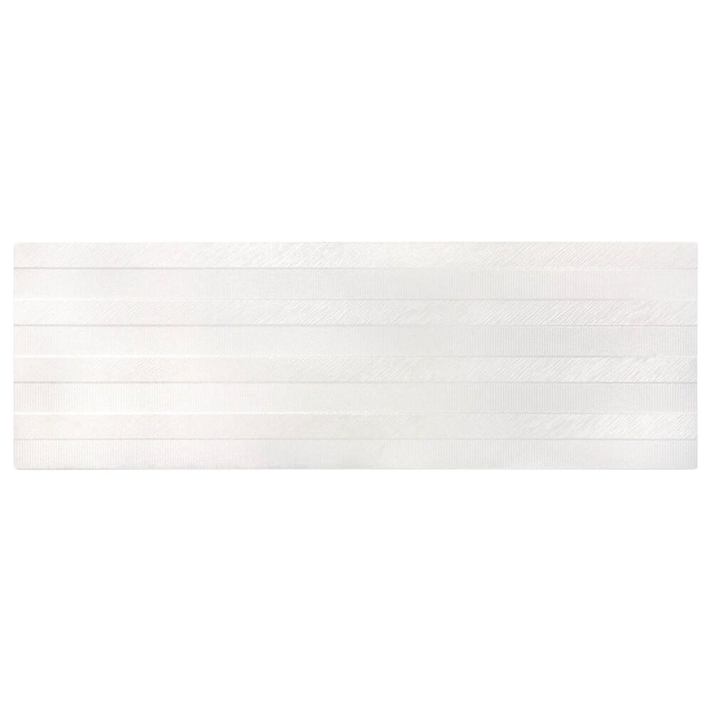 Soho Studio Trace Snow 12" x 48" Ceramic Tile, , large