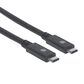 Manhattan 6" USB 3.2 Gen 1, Type-C Male to Type-C Male, 5 Gbps in Black, , large