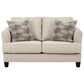 Signature Design by Ashley Callisburg Stationary Loveseat in Linen, , large