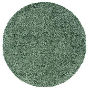 Safavieh August Shag 6"7" Round Green Area Rug, , large