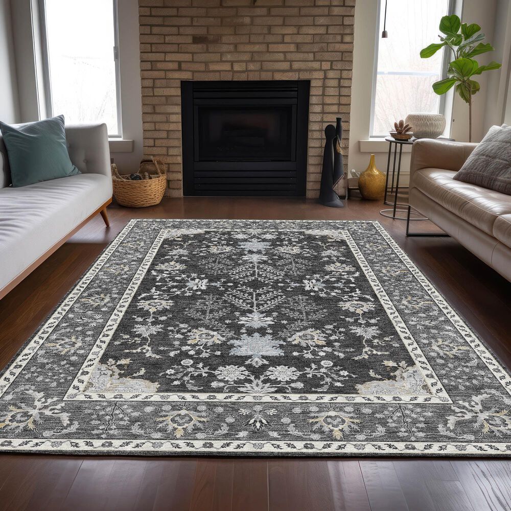 Dalyn Rug Company Hatay 10&#39; x 14&#39; Charcoal Area Rug, , large