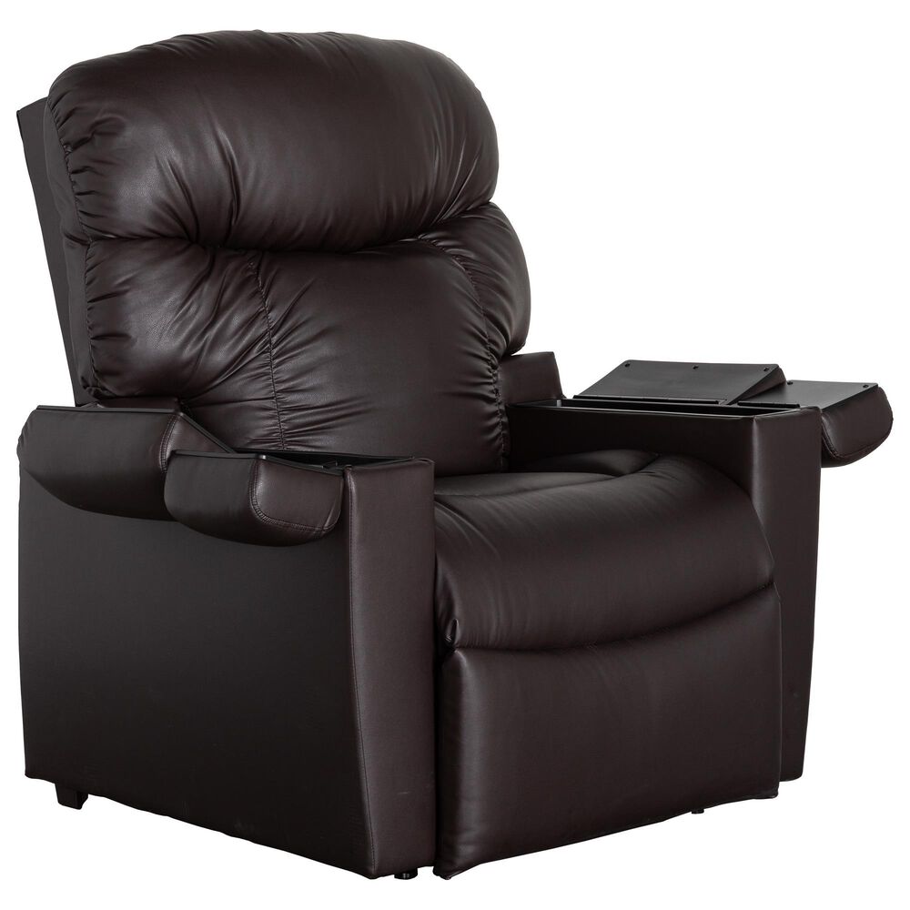 Lounge Maya Large Power Lift Recliner with Nirvana Heat and Air Massage in Brisa Coffee Bean, , large