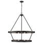 Golden Lighting Castile Industrial 15-Light Chandelier in Matte Black, , large