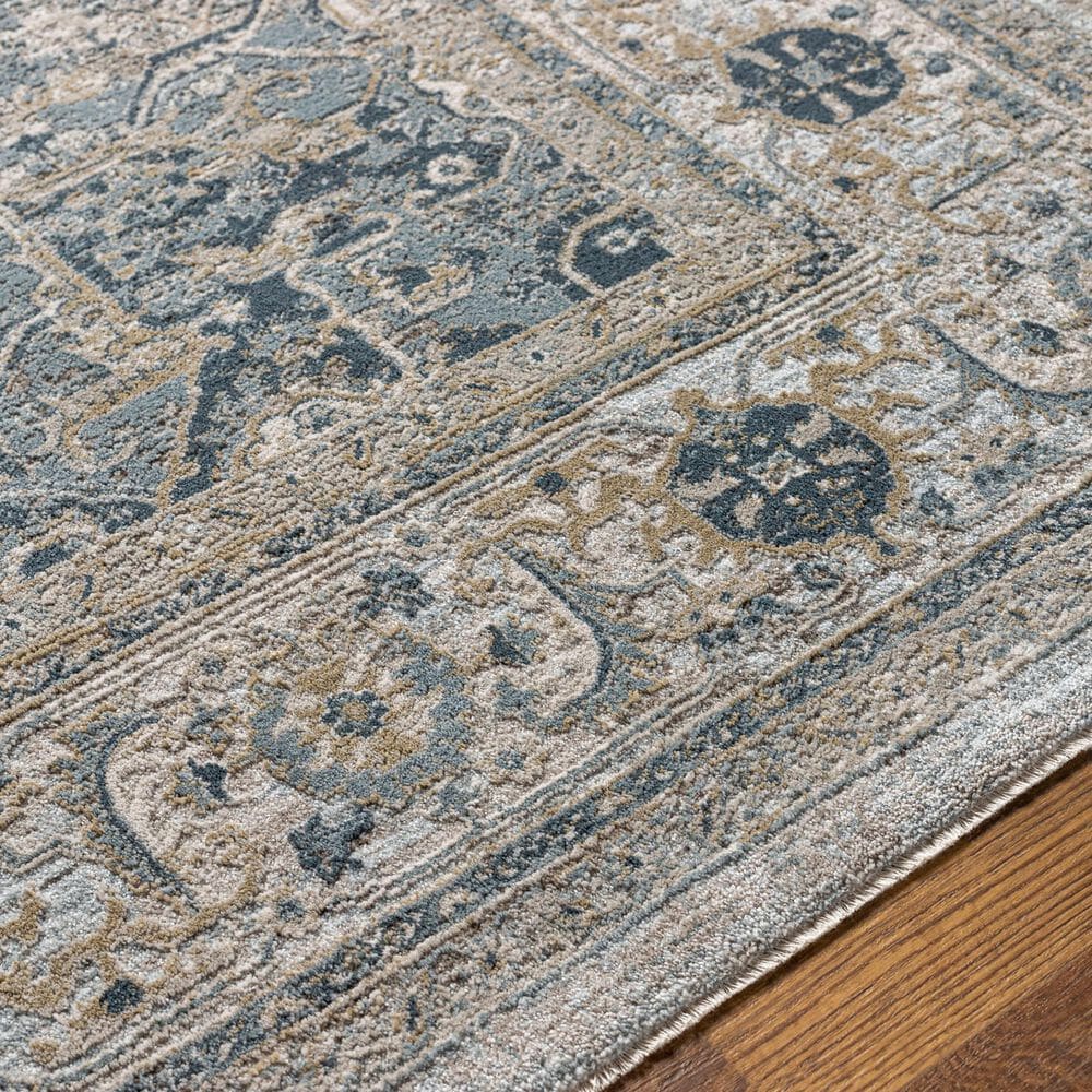 Surya Brunswick 2&#39; x 2&#39;11&quot; Dusty Sage, Taupe, Light Gray, White, Pale Blue, Olive, Teal and Light Sage Area Rug, , large
