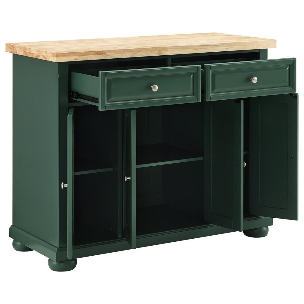 Crosley Furniture Madison Kitchen Island/Cart in Emerald ...