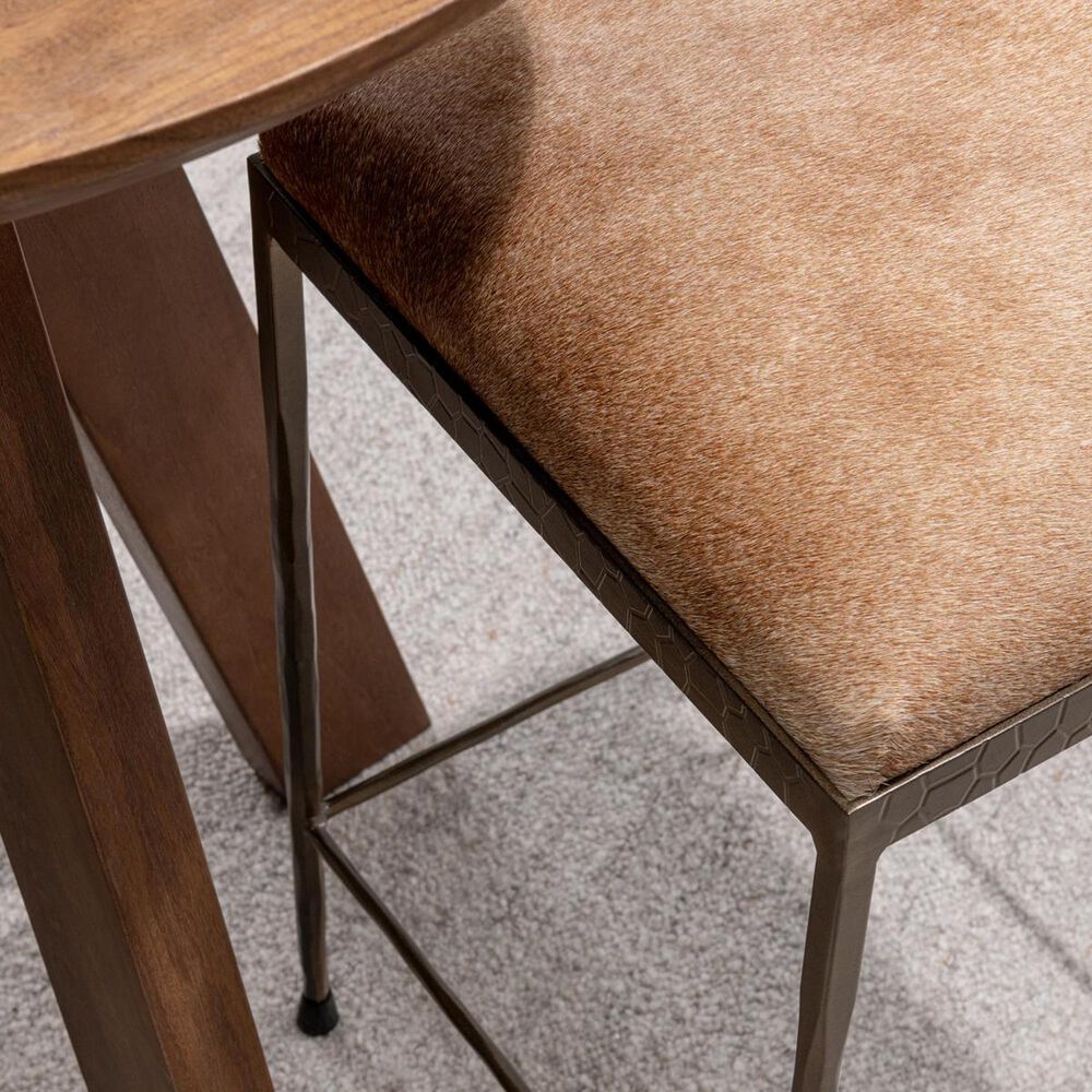 Classic Home Bose Hide Counter Stool in Blonde, , large
