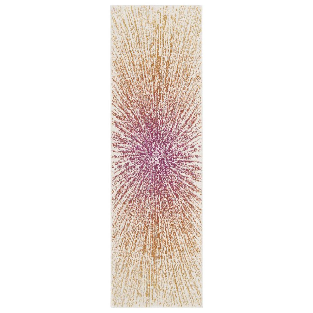 Safavieh Evoke EVK228R 2"2" x 9" Fuchsia and Cream Runner, , large