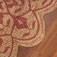 L&R Resources Synergy 54129RED 6" Round Tan and Raspberry Red Area Rug, , large