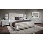 Davis International Celeste King Bed in Soft White Snow Flake, , large