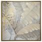 Maple and Jade 40" x 40" Square Palm Tree Metallic Layered Leaf Framed Wall Art in Brown, Black, Beige, Gray and Gold, , large