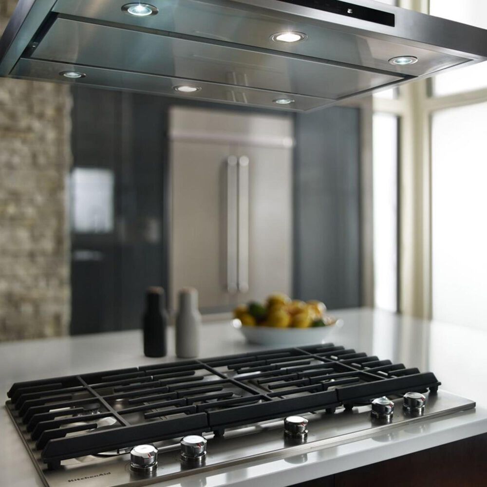 KitchenAid 30'' 5-Burner Gas Cooktop with Griddle, , large