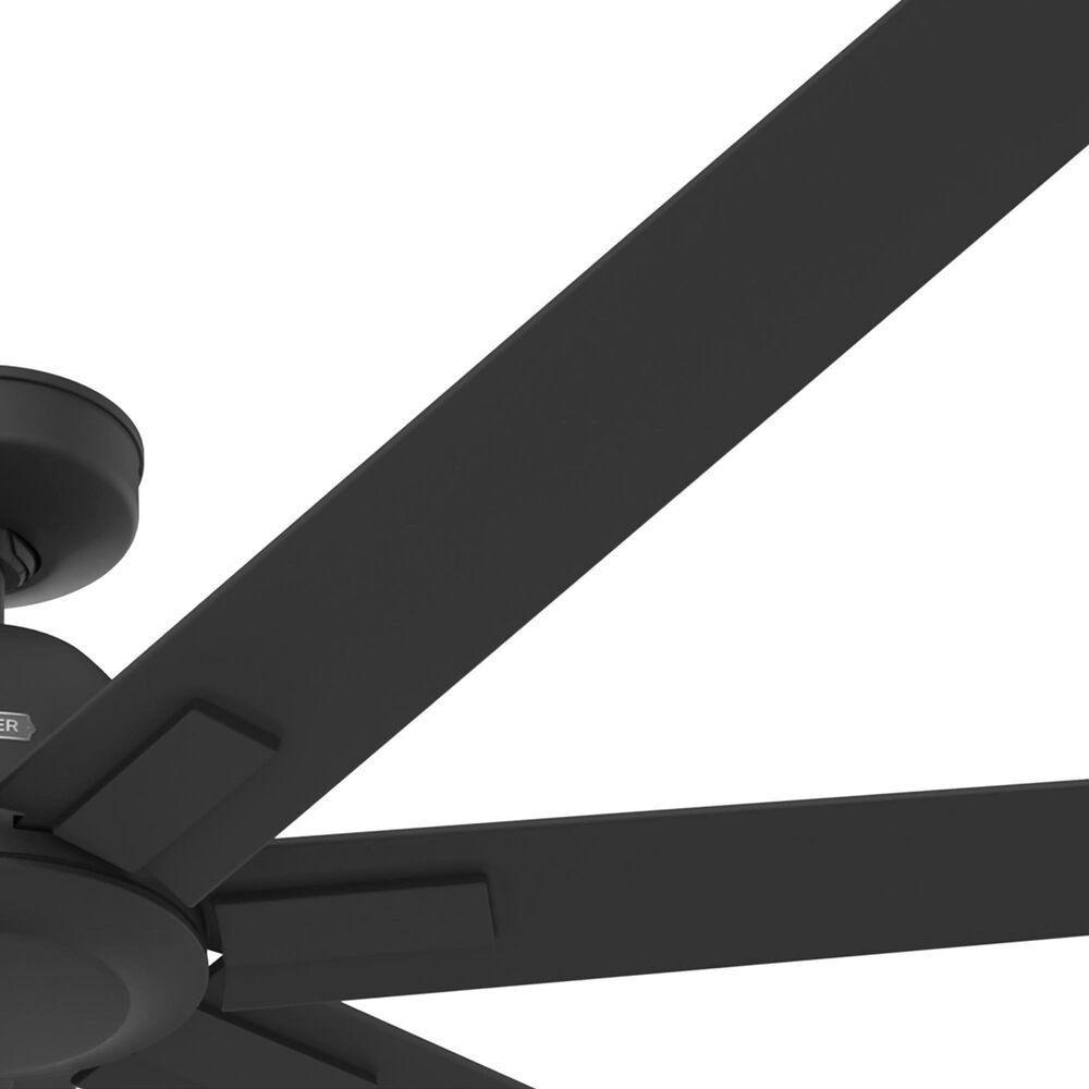 Hunter Downtown 72&quot; Outdoor Ceiling Fan in Matte Black, , large