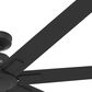Hunter Downtown 72" Outdoor Ceiling Fan in Matte Black, , large