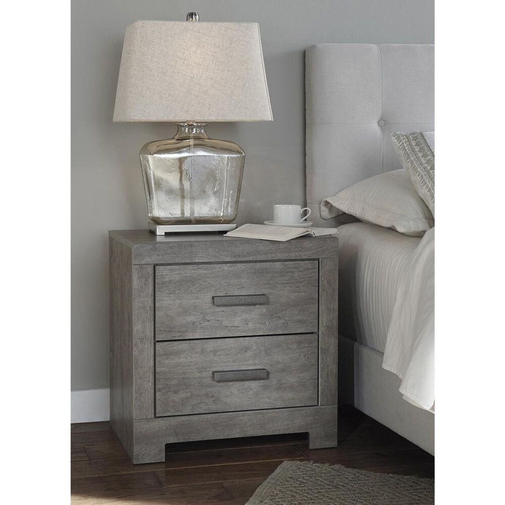Signature Design by Ashley Culverbach 2 Drawer Nightstand in Driftwood Gray, , large