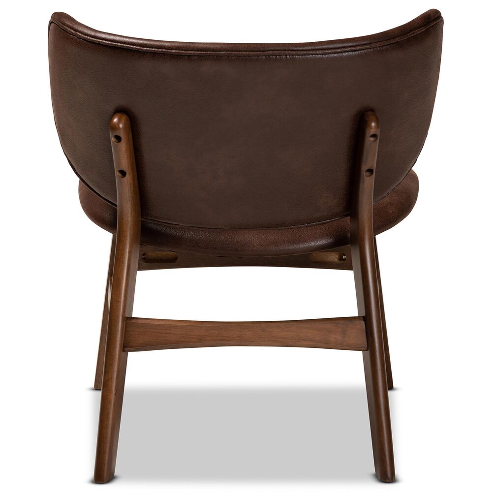 Baxton Studio Marcos Accent Chair in Dark Brown, , large