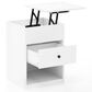 HOMLUX 1-Drawer Lift Top Nightstand in Solid White, , large