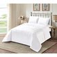 Duke Imports Virah Bella Micromink 3-Piece King Quilt Set in Diamond Knit White, , large