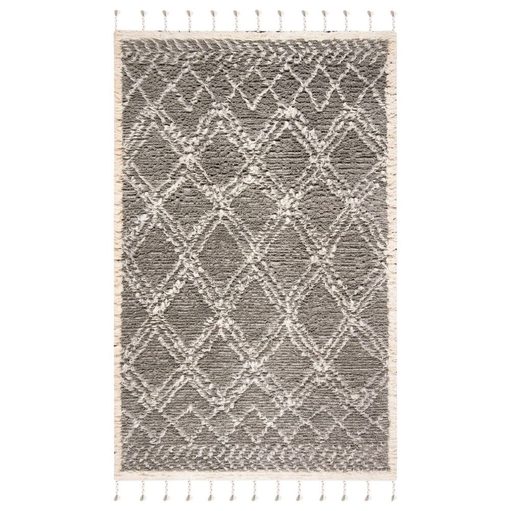Safavieh Casablanca CSB478F 4" x 6" Grey and Ivory Area Rug, , large
