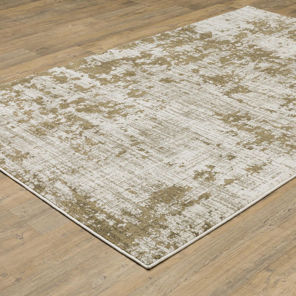 Oriental Weavers Venice Trento 5&#39;3&quot; x 7&#39;3&quot; Beige and Gold Area Rug, , large
